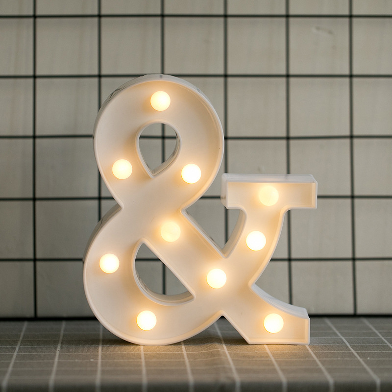 Led Letras & 3d Luces Foco Lampara Decora Abecedario
