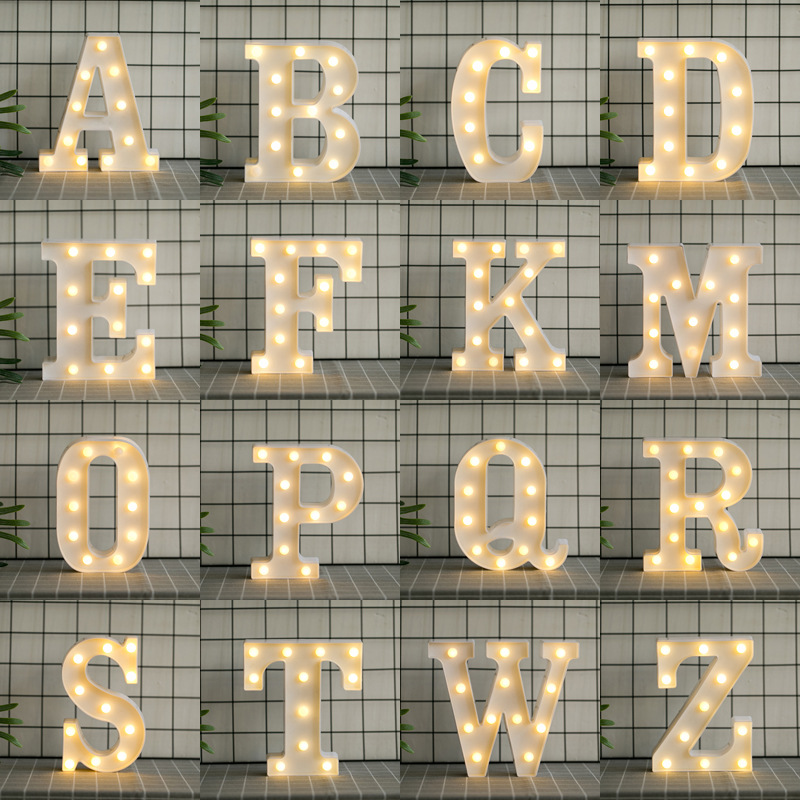 Led Letras N 3d Luces Foco Lampara Decora Abecedario - Image 4