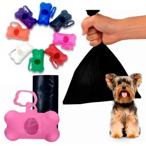 Dispensador De Bolsas Sanitarias Desechables Para Mascotas Rollo de 15 bolsas