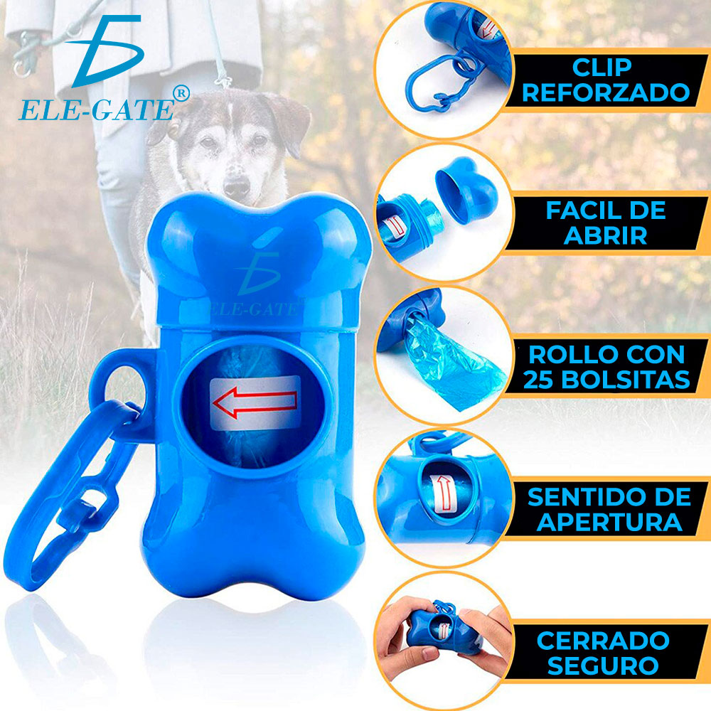 Dispensador De Bolsas Sanitarias Desechables Para Mascotas Rollo de 15 bolsas - Image 8