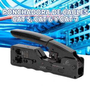 Herramienta de Crimpado para Conectores de Red CAT5  CAT6 CAT7 Conectores Modulares