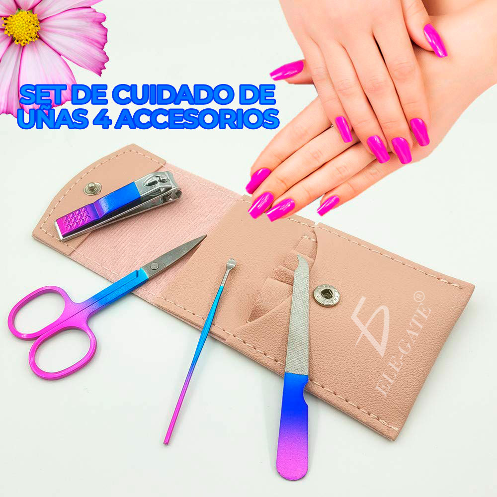 Kit Basico de Manicura y Pedicura 4pzs