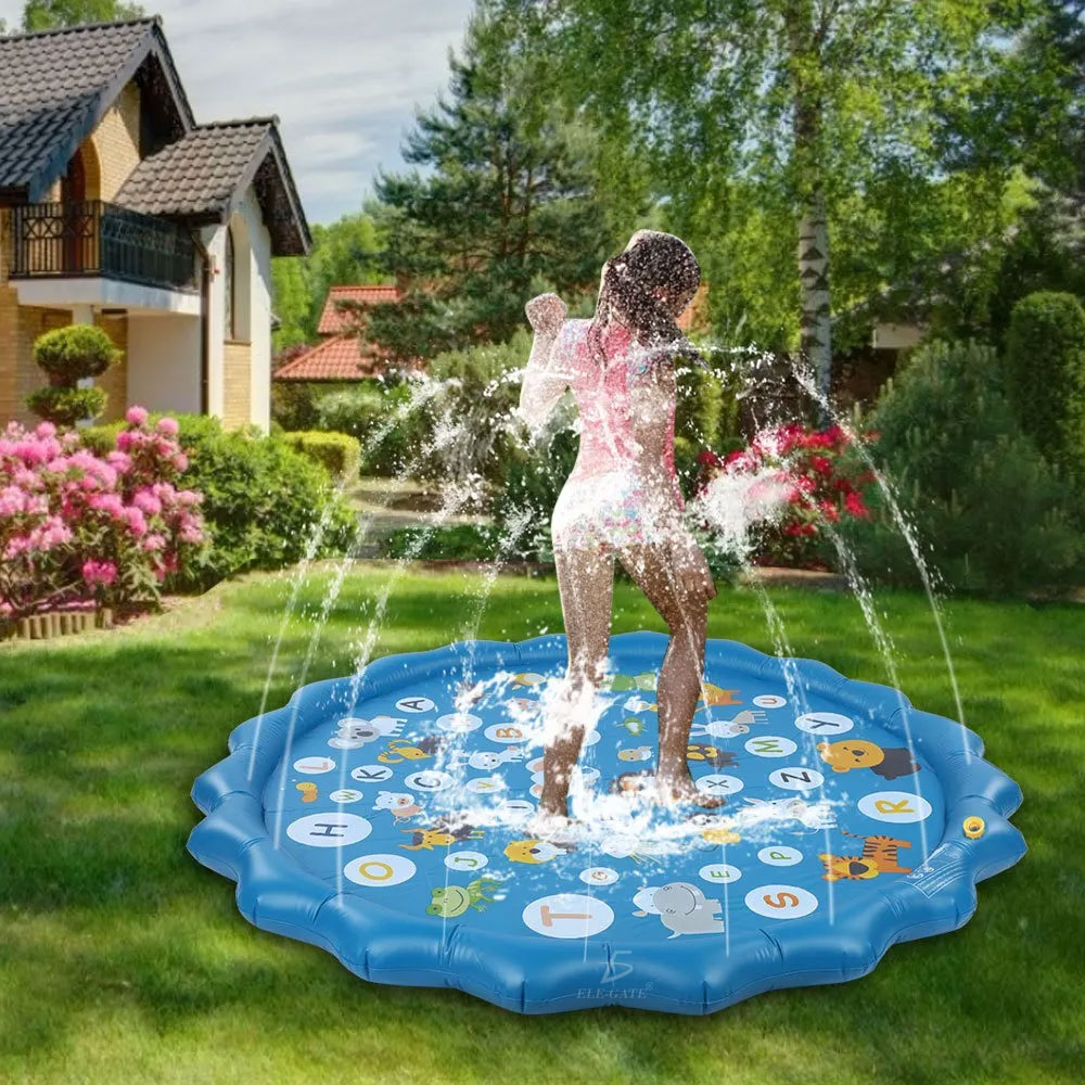 Alberca Almohadilla Inflable con Aspersor Tipo Fuente. - Image 2