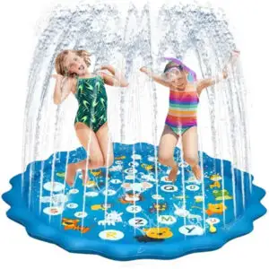Alberca Almohadilla Inflable con Aspersor Tipo Fuente.