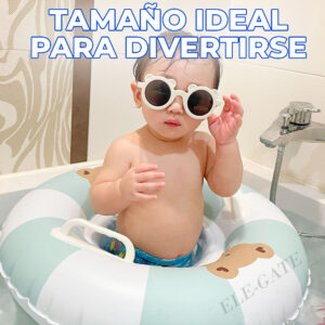 Flotador de Piscina tipo Dona para Niños Con Agarraderas y Maya de Piernas.