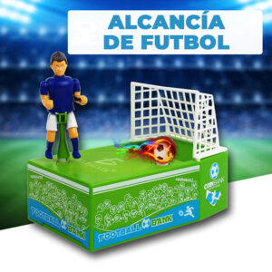 Alcancia Electronica De Cancha Futbol Jugador Patea Monedas