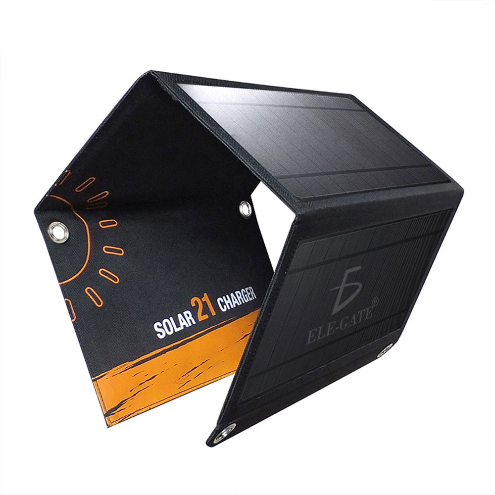 Cargador Solar Portatil Plegable De Panel 21w 2 Puertos Usb - Image 5