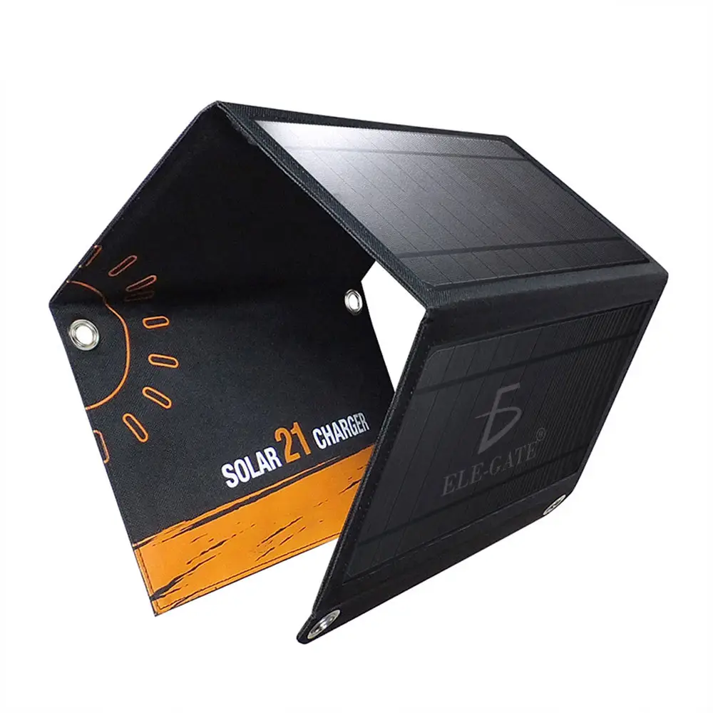 Cargador Solar Portatil Plegable De Panel 21w 2 Puertos Usb - Imagen 5