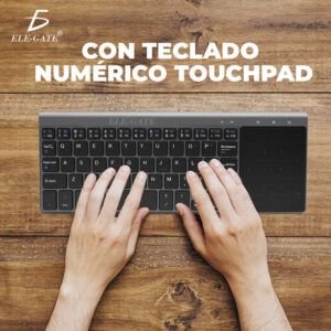 Teclado Portátil Inalámbrico 2.4G Con Touchpad Y Numérico