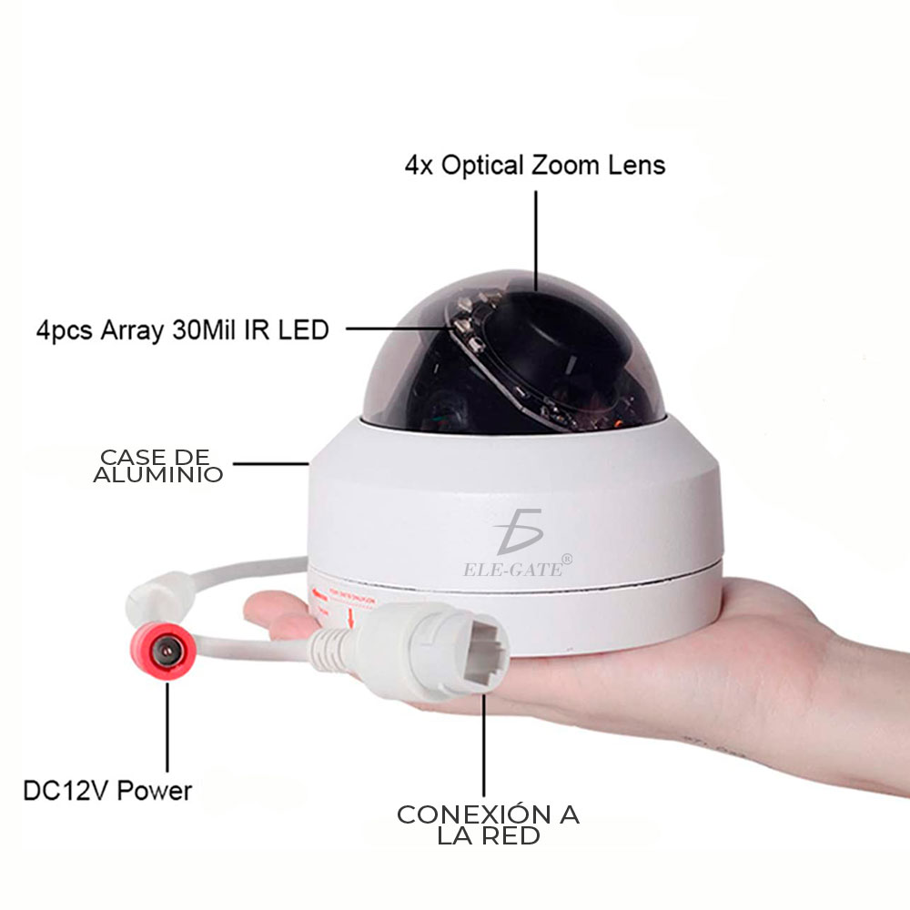 Cámara Tipo Domo IP 4MP de Visión Nocturna. - Image 5