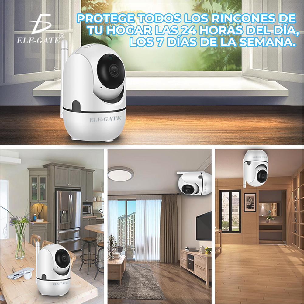 Cámara de vigilancia IP 5g Wifi 1080p 360 Grados Monitor para Bebé Visión Nocturna - Image 3