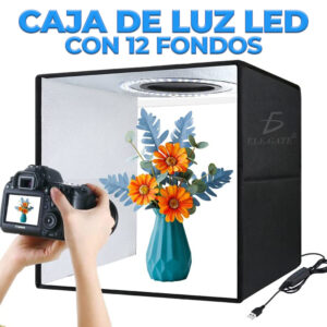 Caja de Estudio Fotográfico Con Luz LED Regulable