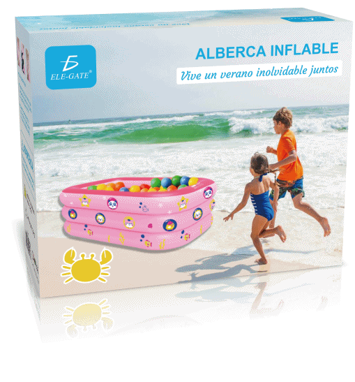 Piscina Inflable para el Hogar Rosa150*110*50 cm - Image 6