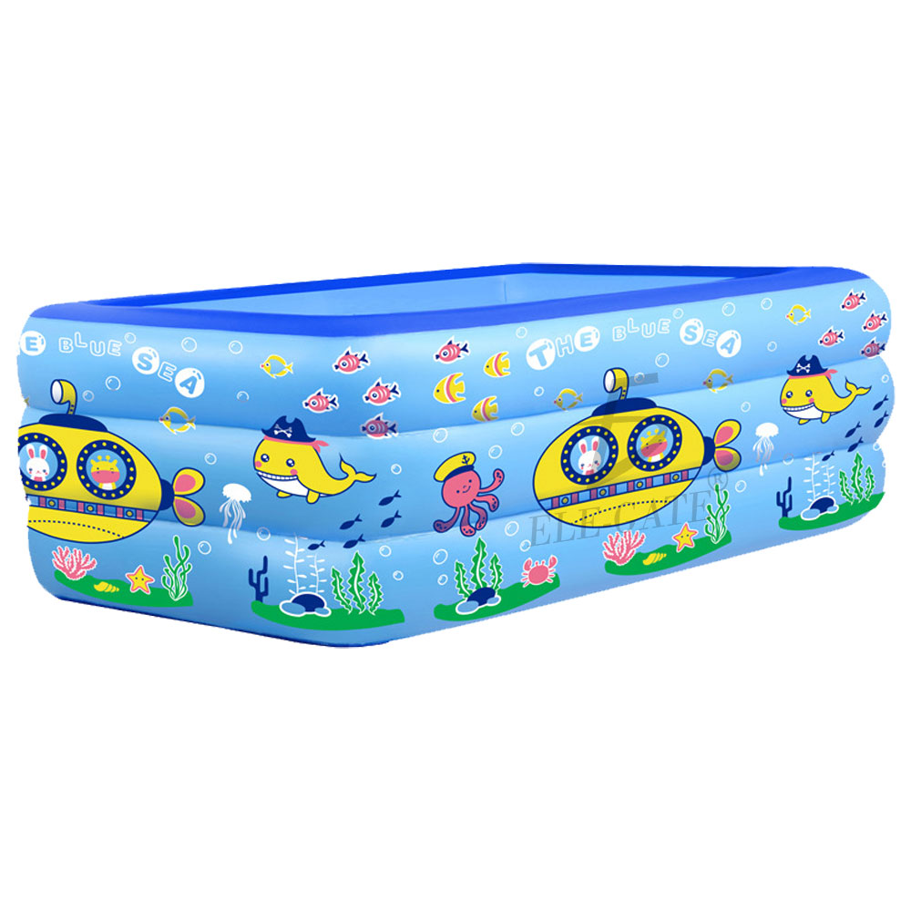 Alberca Piscina Inflable Diseño de Pececitos 160*120*55 cm - Image 2