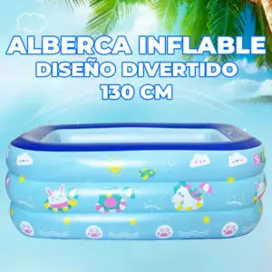 Piscina Inflable Exteriores Interiores y Patios 130*90*50 cm