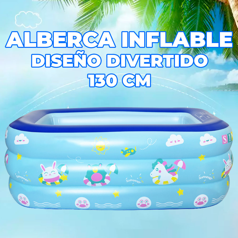 Piscina Inflable Exteriores Interiores y Patios 130*90*50 cm