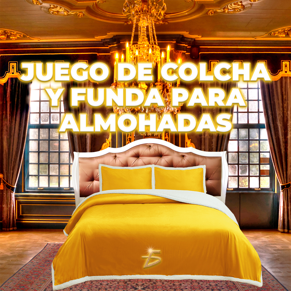 Kit de 3 Pzs Edredón Teddy y Fundas de Almohada: Comodidad y Estilo en tu Dormitorio