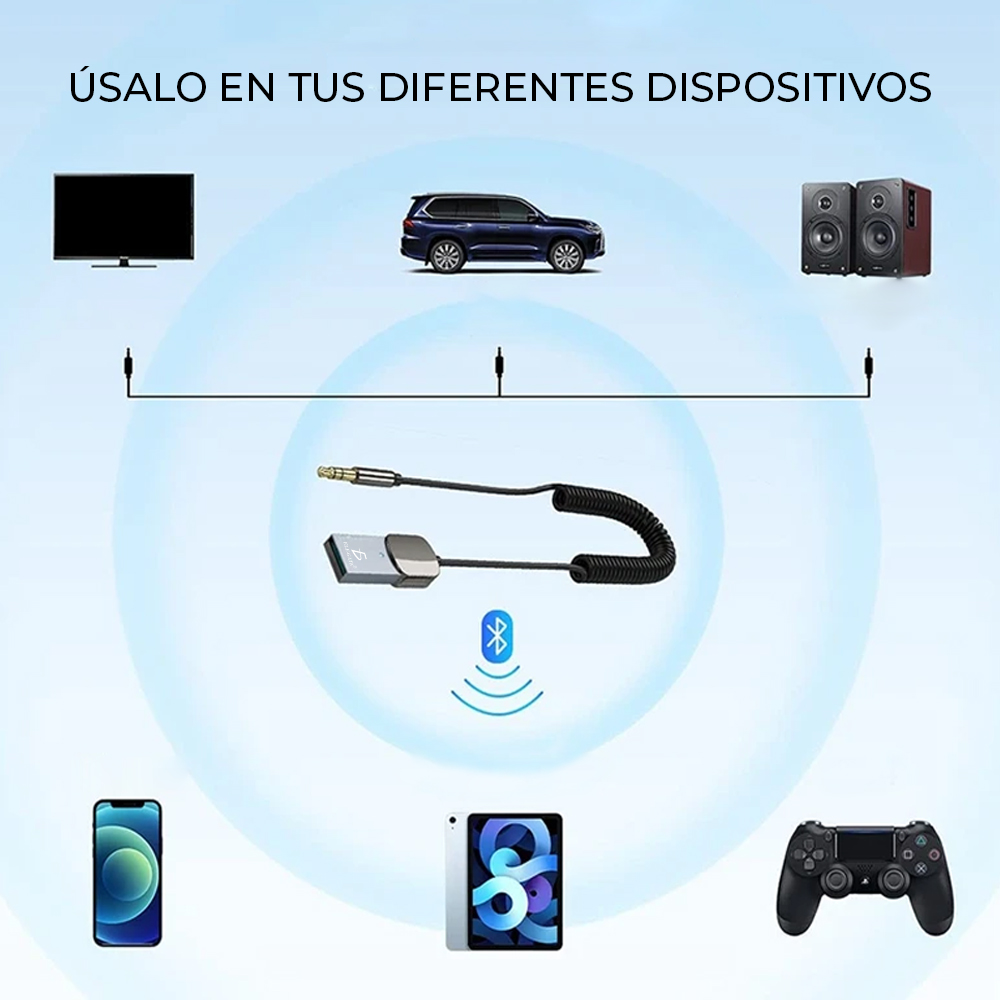 Adaptador Receptor Y Transmisor Bluetooth 5.0 2 En 1 - Image 5