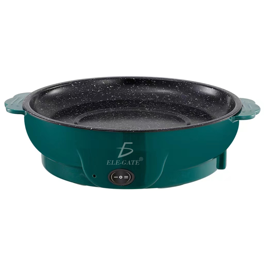 Sarten- Parrilla Electrico de Teflón Antiadherente Portatil 450w - Image 2