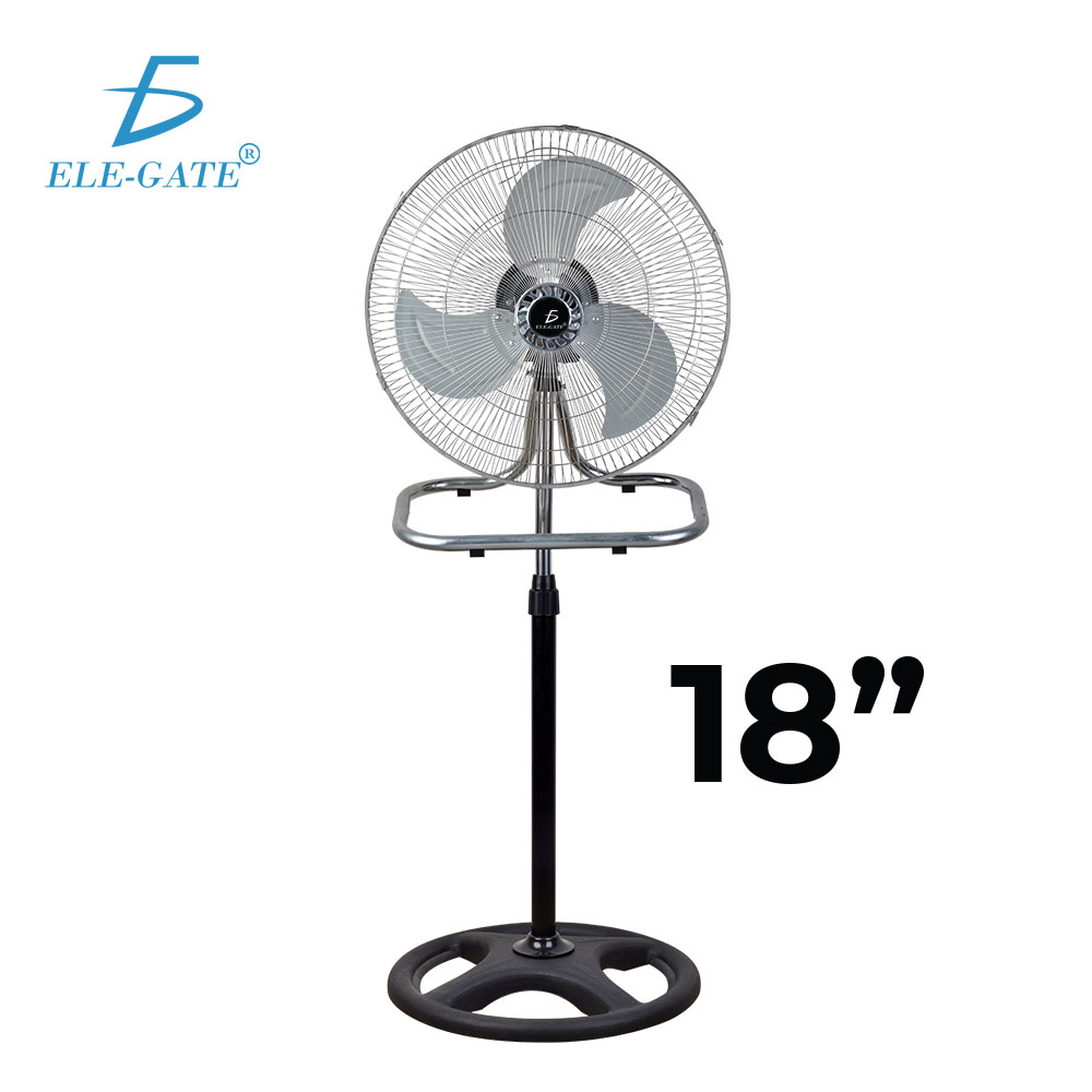 Ventilador de 18" Pedestal Piso Pared con Aspas Aerodinámicas 3 Velocidades Metálico. - Image 5