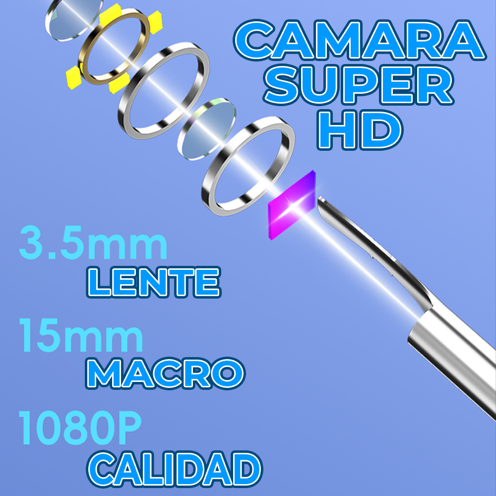 Limpiador de Oídos Recargable con Cámara y Endoscopio Inteligente para Quitar la Cerilla - Image 4