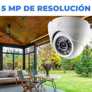 Cámara IP Domo 5MP Lente Varifocal Manual  IR40m