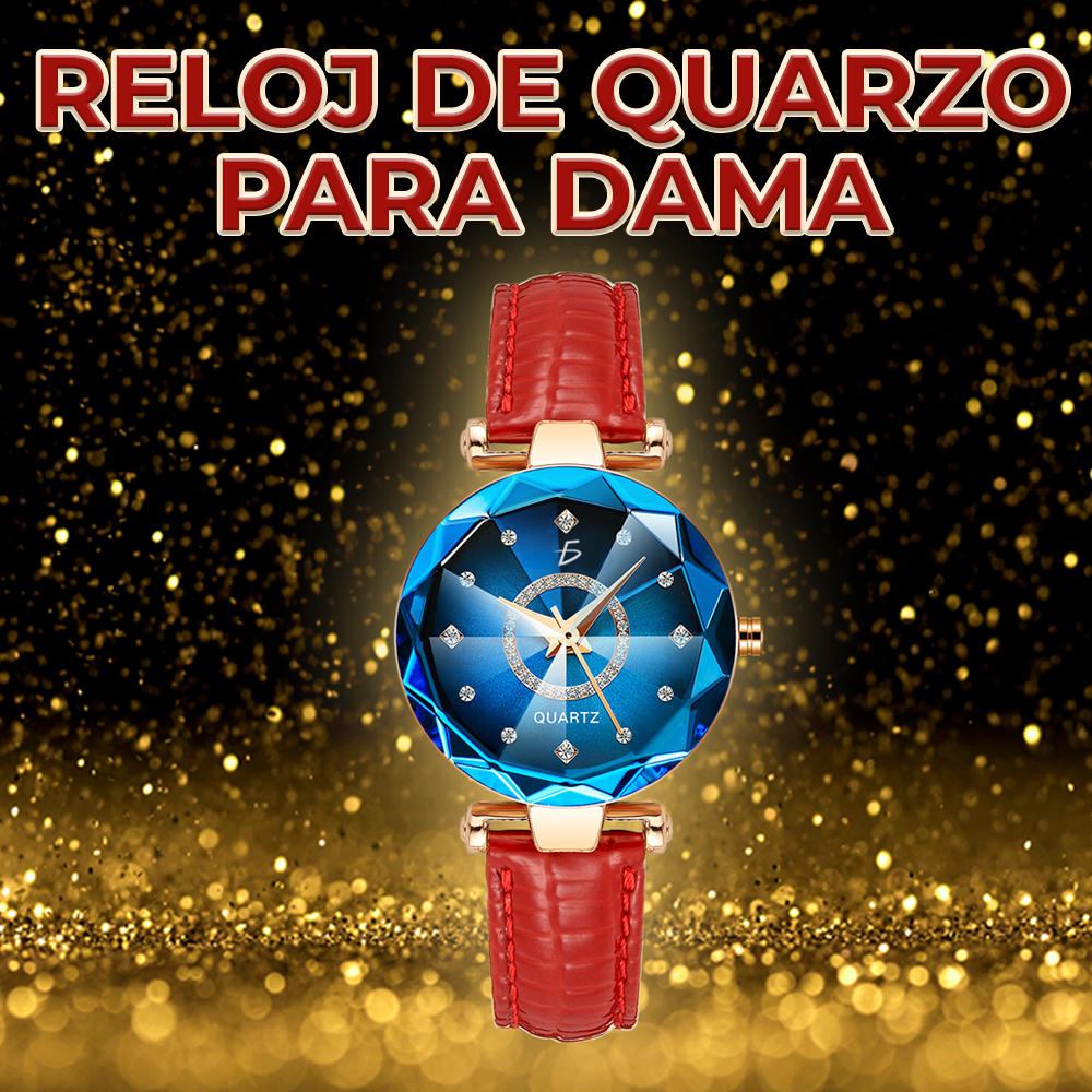 Reloj de Pulsera Lujo con Cielo Estrellado para Mujer de Cuarzo Resistente Al Agua