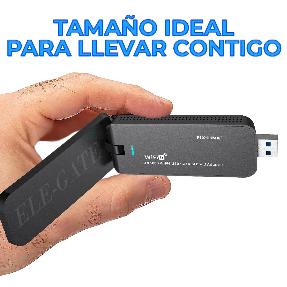 Tarjeta De Red Usb Adaptador Wifi 6 Ax1800 Usb3.0 Doble Banda 2.4/5ghz - Image 3