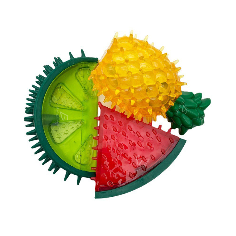 3 Juguetes Forma de Fruta Masticable Masticadores Duraderos para Perros y Mascotas - Image 2