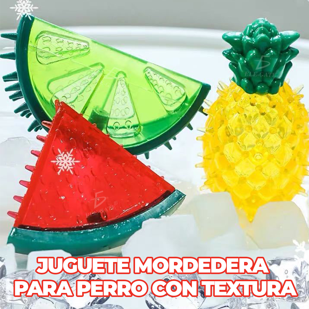 3 Juguetes Forma de Fruta Masticable Masticadores Duraderos para Perros y Mascotas