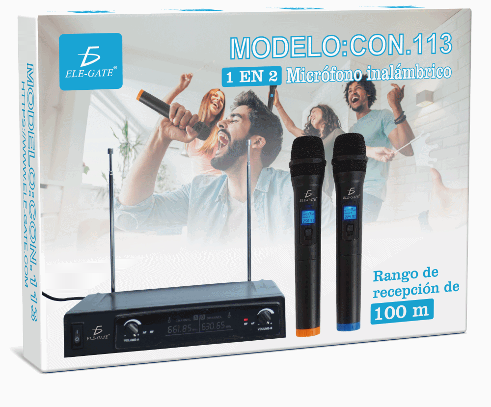 Sistema de micrófonos inalámbricos de Mano Dual - Image 5