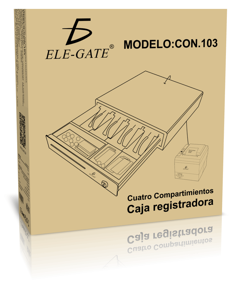 Cajón de Dinero Metálico con Bandeja Ajustable Rj 11 - Image 7