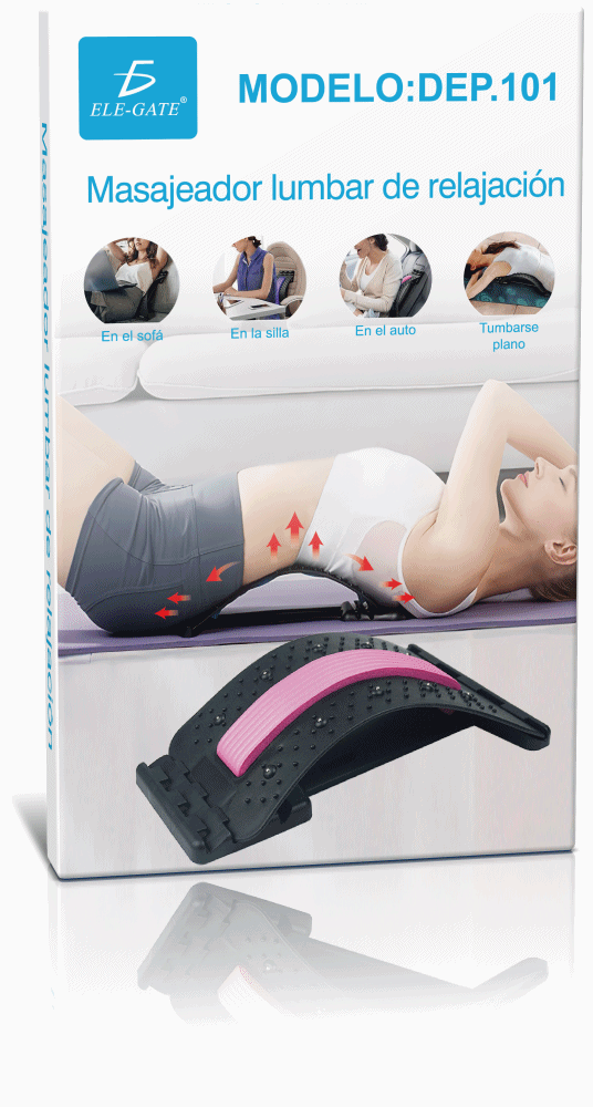 Cracker de Espalda de 4 Niveles para Alivio del Dolor de Espalda Baja y Superior Estirador Lumbar Ajustable - Image 6