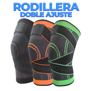 Rodillera de Tejido 3D Transpirable Antideslizante Ajustable