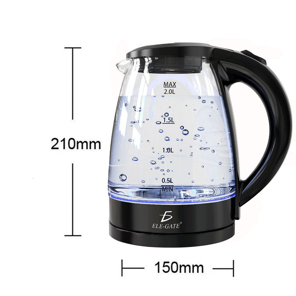 Tetera Eléctrica de Vidrio con Luz LED 2L apagado automático - Image 4