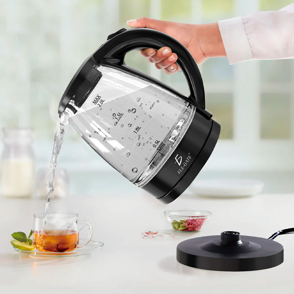 Tetera Eléctrica de Vidrio con Luz LED 2L apagado automático - Image 5