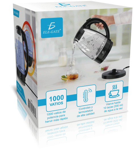 Tetera Eléctrica de Vidrio con Luz LED 2L apagado automático - Image 6