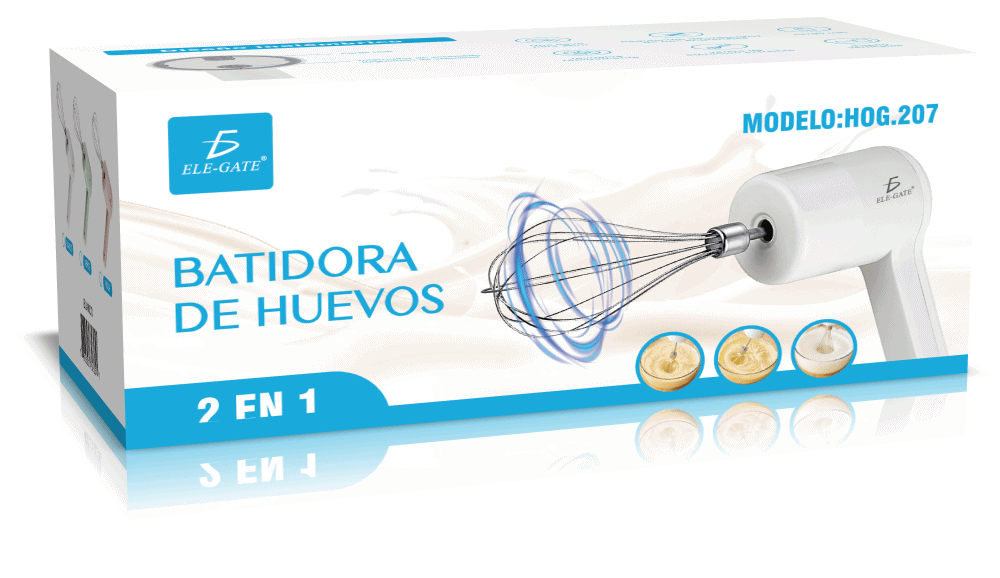 Batidora de Mano Inalámbrica Recargable 3 Velocidades Ajustables - Image 6
