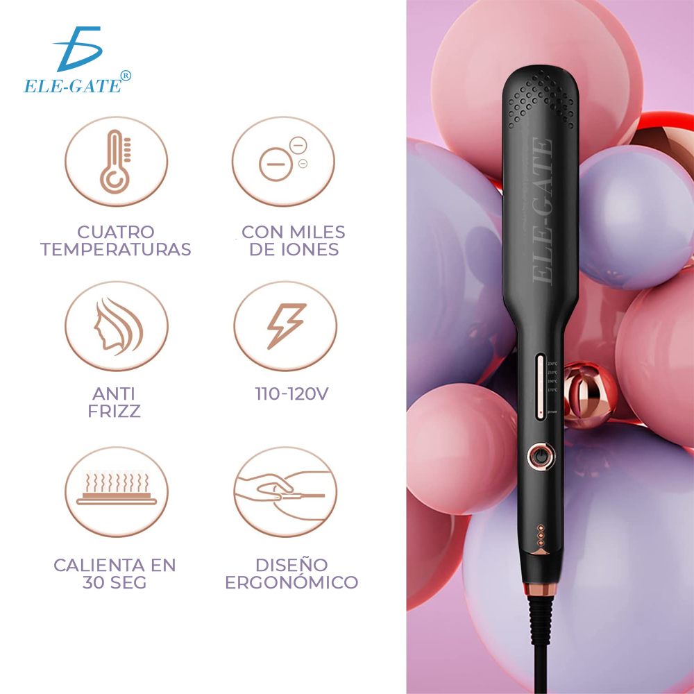 Plancha para Cabello Grueso con Placas Iónicas de Turmalina de Cerámica - Image 3
