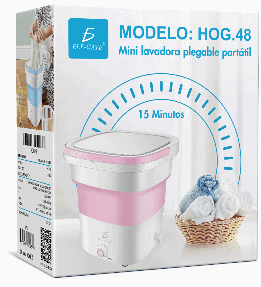 Mini Lavadora Portátil Plegable 24L - Image 5