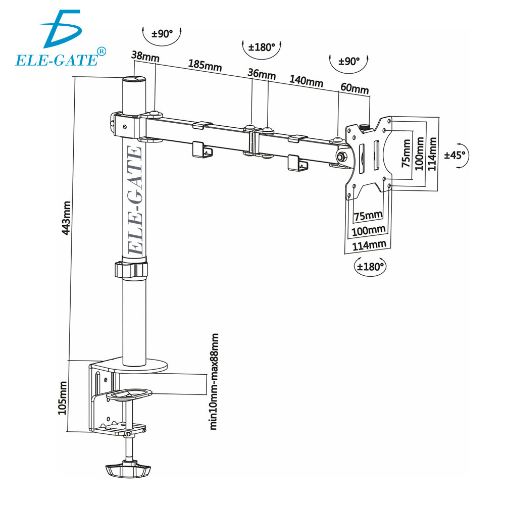 Soporte para Pantalla vertical de 19 A 32 Pulgada - Image 3