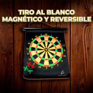 Tablero de Dardos Magnético de Doble Cara con Dardos de Seguridad - Juego Divertido para Toda la Familia