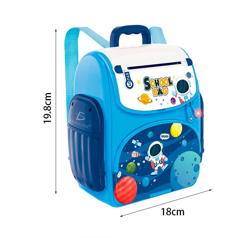 Juguete Alcancía, Forma Mochila Diseño de Astronauta con Tirantes Clave Y Huella. Luz y Sonido. - Image 2