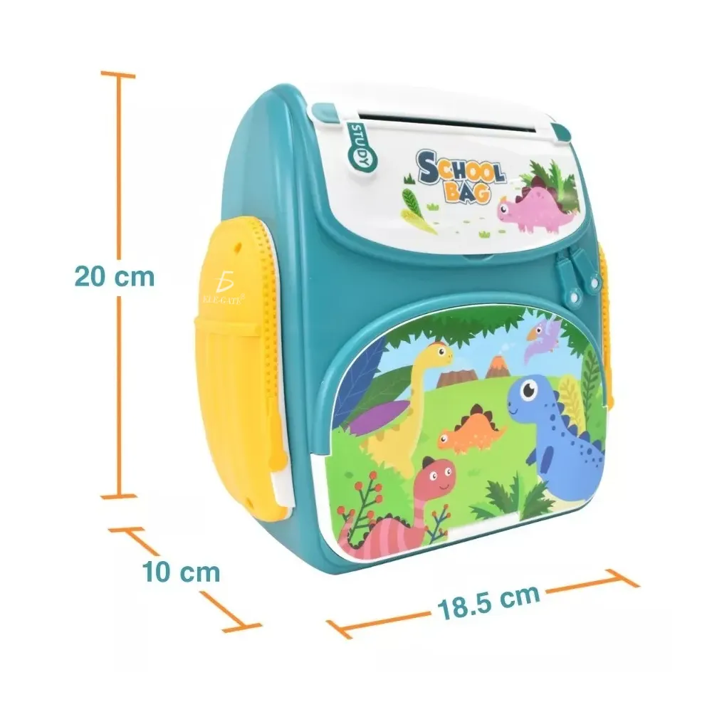 Alcancía en Forma de Mochila Diseño de Dinosaurios - Imagen 3