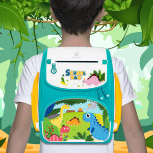 Alcancía en Forma de Mochila Diseño de Dinosaurios