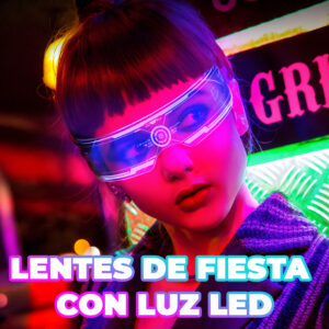 Lentes con Luz LED 7 Colores y 5 Modos Luminosos