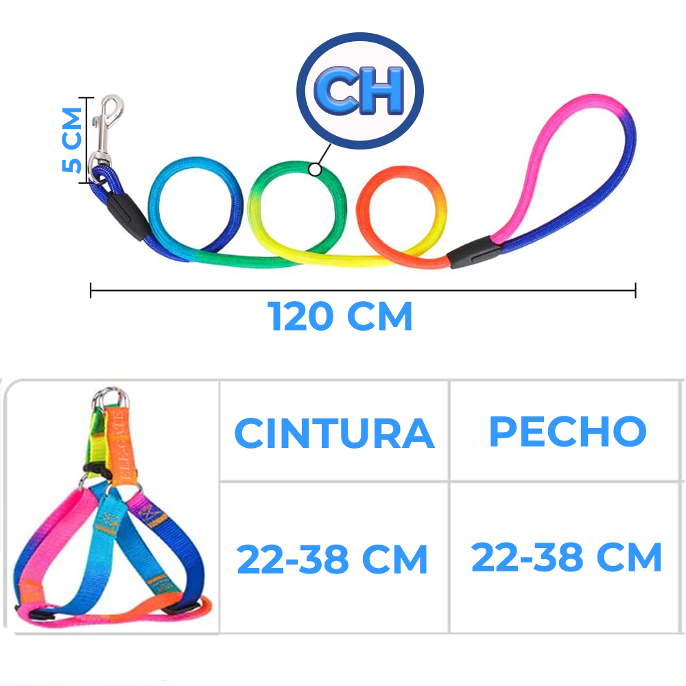 Juego de Arnés y Correa para Mascota Talla S - Image 4