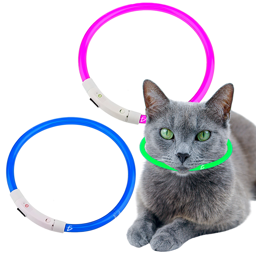 Collar de perro con luz LED Recargable USB Talla M - Image 2