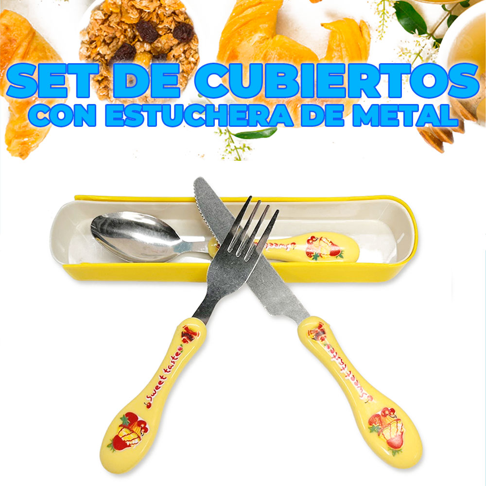 Juego de Cubiertos Portátil de Acero Inoxidable 4 Piezas - Image 4