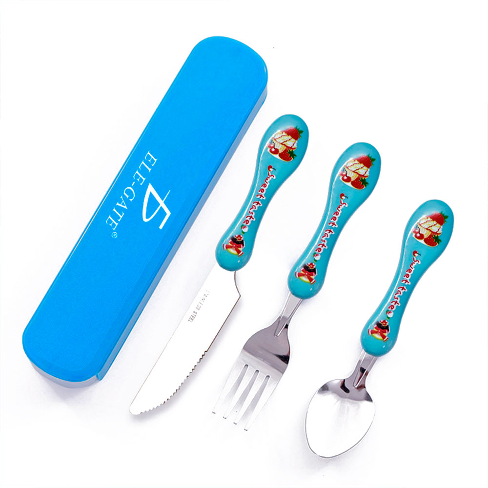 Juego de Cubiertos Portátil de Acero Inoxidable 4 Piezas